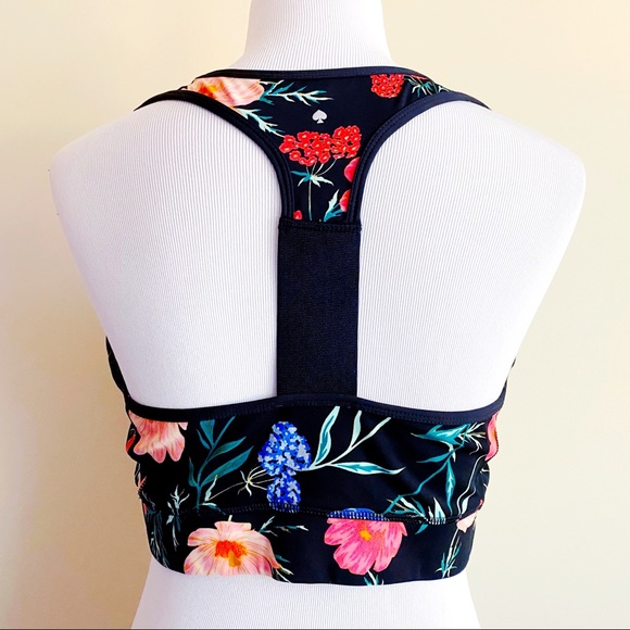 Kate Spade Floral Blossom Sports Bra Flowers XL - Picture 3 of 8